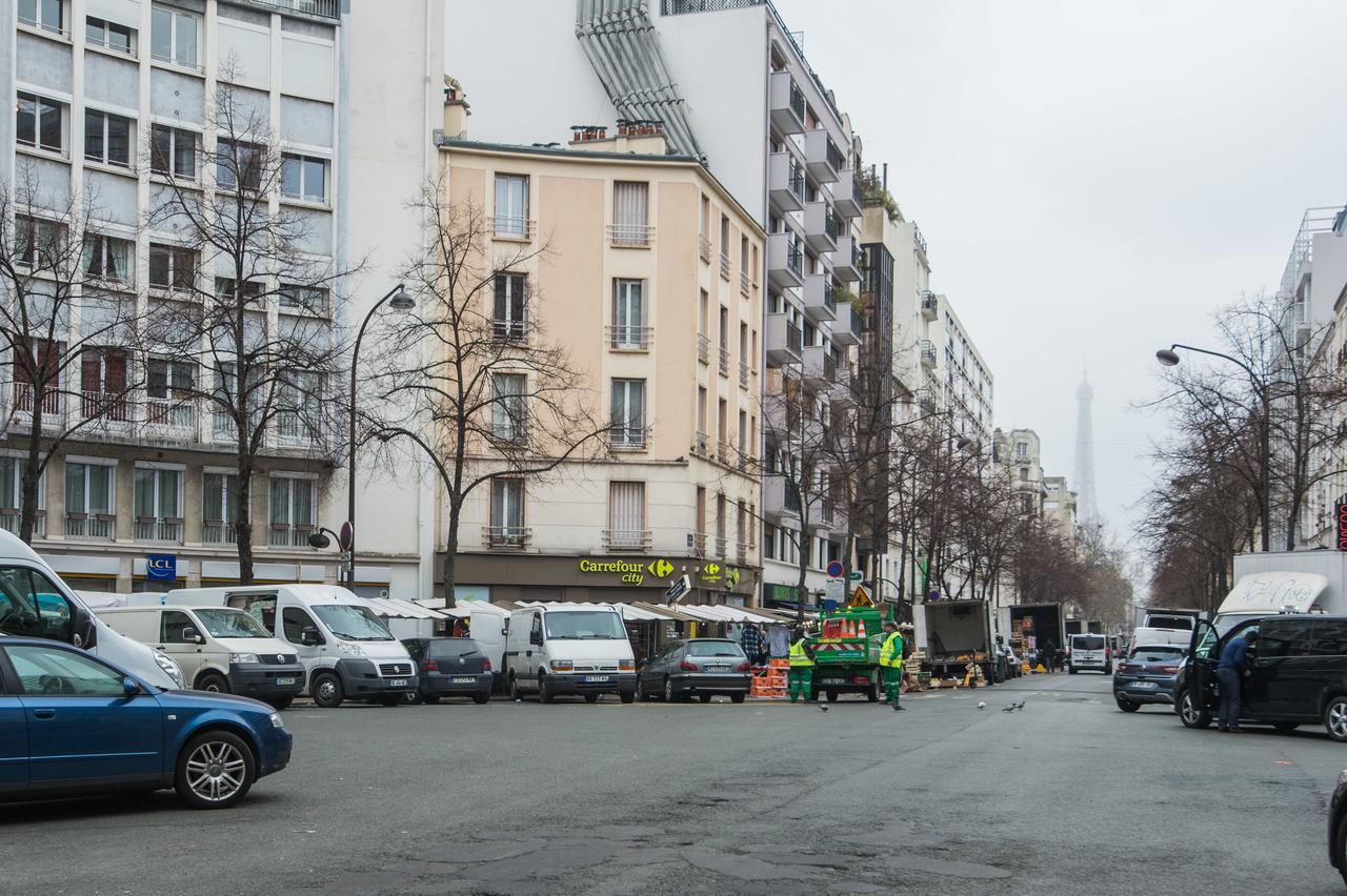 Vintage, F3 Avec Terrasse, Villa Saint Charles Paris Exterior foto